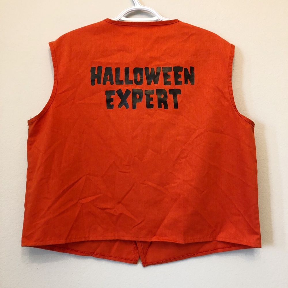 Halloween Expert Party City Orange Vest Uniform